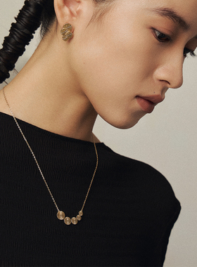 HERBE合璧 松间 团松笑笑项链 以不规则大小团松组合 如微笑常在