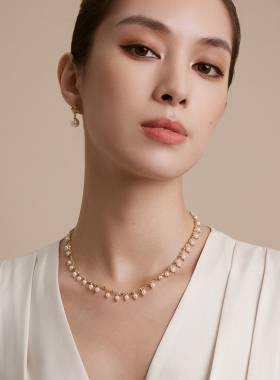 HERBE合璧 留光珍珠38珠项链叠戴链毛衣链日常时尚百搭通勤女款