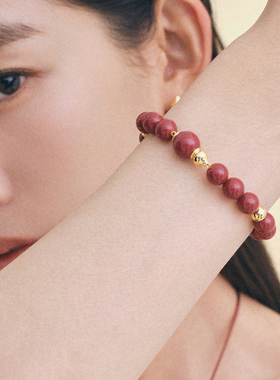 HERBE合璧福禄朱砂串珠手链