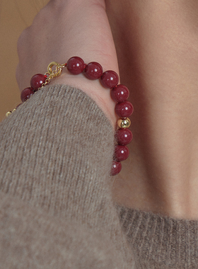HERBE合璧葫芦朱砂串珠手串手链