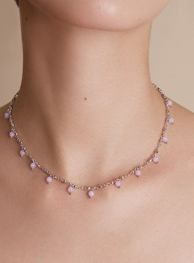 HERBE合璧 留光彩宝紫玉款项链叠戴链毛衣链日常时尚百搭通勤女款