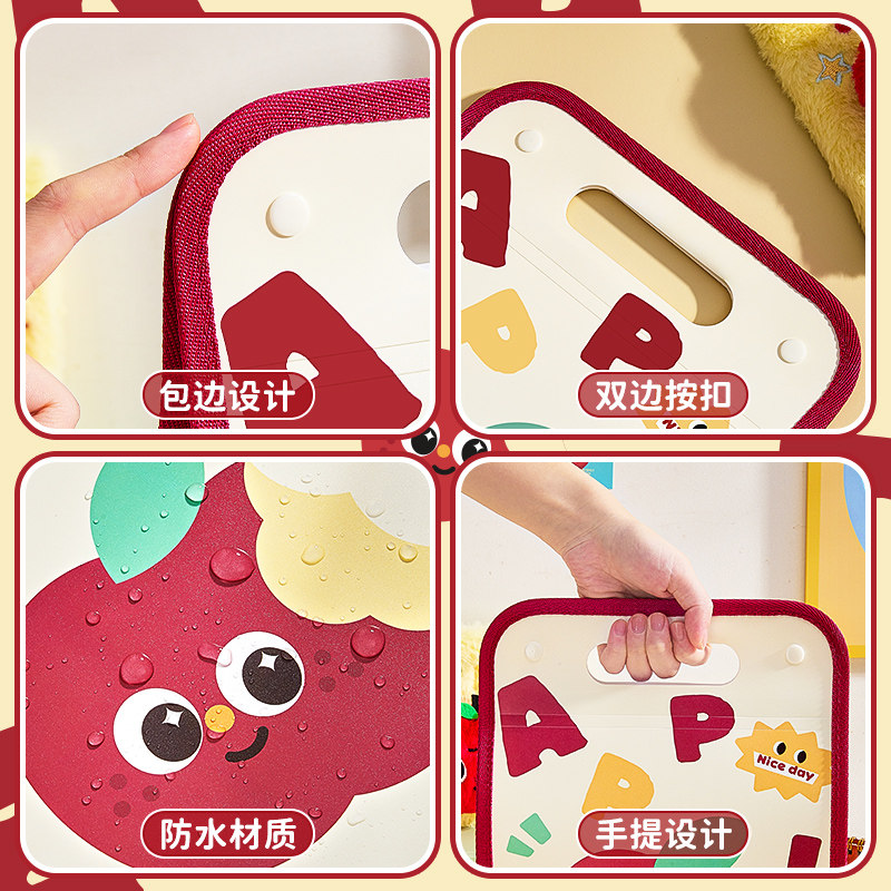 竖式风琴包试卷收纳袋初中小学生专用卷子收纳a4文件夹文件袋大容量手提多层插页资料夹高中科目分类整理神器,淘宝优惠券,粉丝福利购,淘宝优惠卷