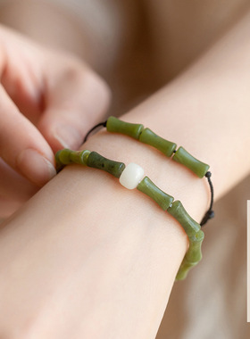 一念佛珠橄榄玉文艺复古手绳串