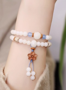 白玉菩提子佛珠手串手链