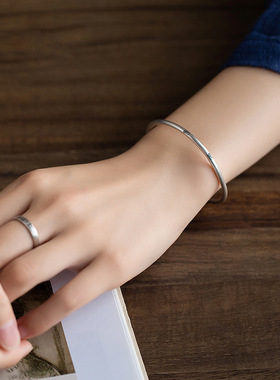 一念佛珠纯银文字中式国潮手镯