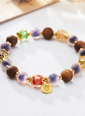 雍和香灰琉璃沉香串珠小众手串