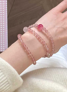 【普陀山祝福】招桃花水晶手串