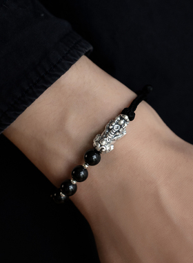 999足银貔貅招财转运手链