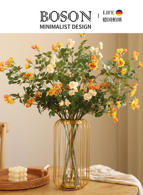 BOSON·Inkslab· 彷真花美式轻奢小蔷薇假花摆设客厅餐桌 | 砚宁