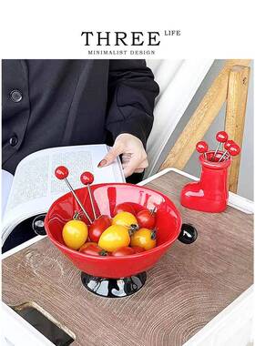 BOSON·Atrium·果盘轻奢陶瓷家用客厅创意干果坚果零食盘 | 心房