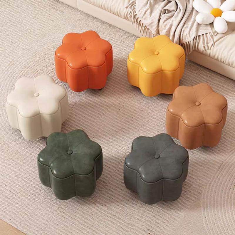 万向轮小凳子带滑轮家用矮凳静音可移动小板凳椅子软包沙发凳圆凳,淘宝优惠券,粉丝福利购,淘宝优惠卷