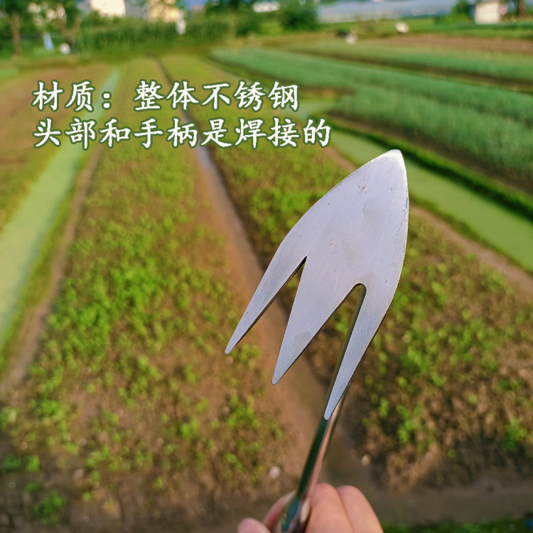 家用锄草器拔草多功能不锈钢好用不生锈加厚菜园割草取根除缝隙草-图1