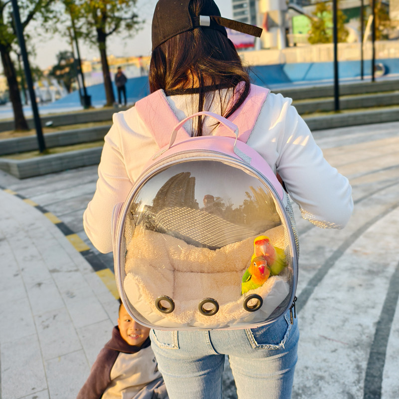 鹦鹉外出包鸟包装玄凤牡丹虎皮和尚宠物背包双肩仓鼠透明保暖鸟笼,淘宝优惠券,粉丝福利购,淘宝优惠卷