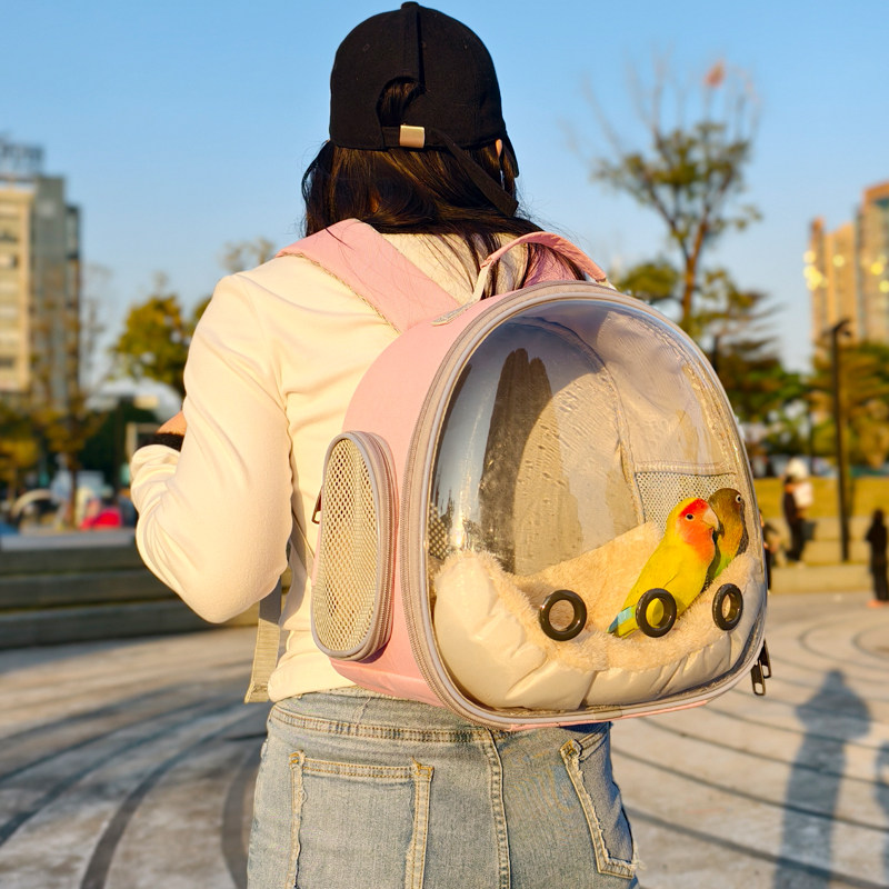 鹦鹉外出包鸟包装玄凤牡丹虎皮和尚宠物背包双肩仓鼠透明保暖鸟笼,淘宝优惠券,粉丝福利购,淘宝优惠卷