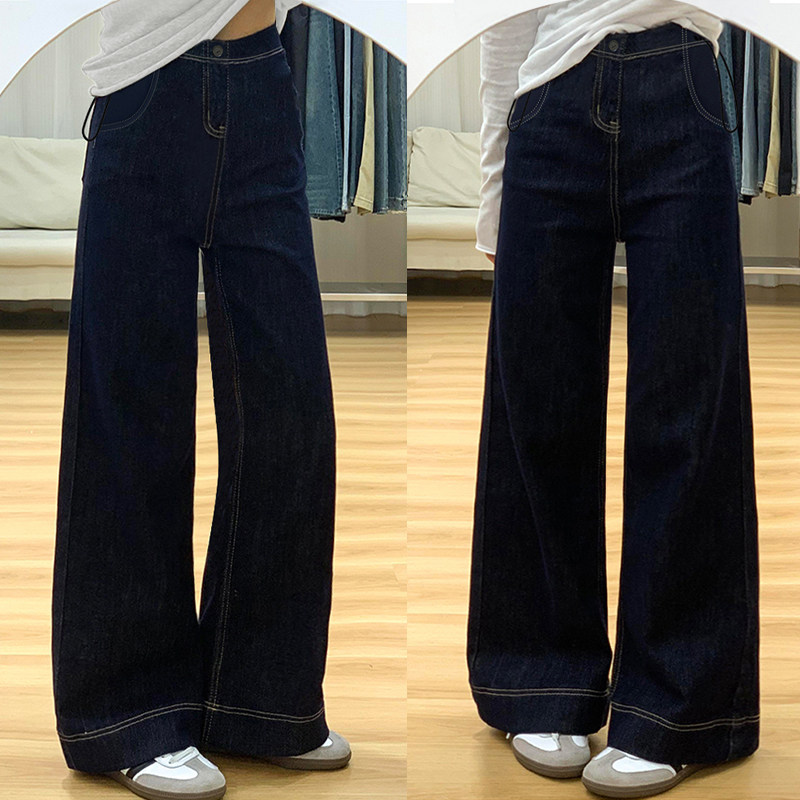 猫人孕妇裤秋冬款外穿2025新款加绒丹宁蓝牛仔裤无托腹休闲阔腿裤,淘宝优惠券,粉丝福利购,淘宝优惠卷