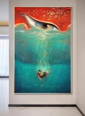新中式挂画大鱼海棠现代动漫人物