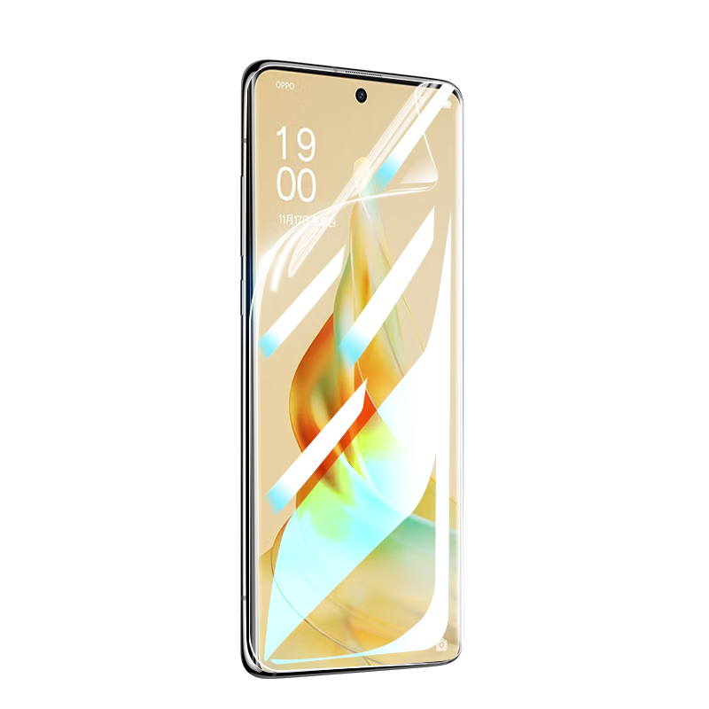 适用opporeno9手机膜reno9pro+钢化水凝膜oppo全屏0pp0reon十新款opporone95g曲面屏opporen09软膜5g保护贴膜 - 图3