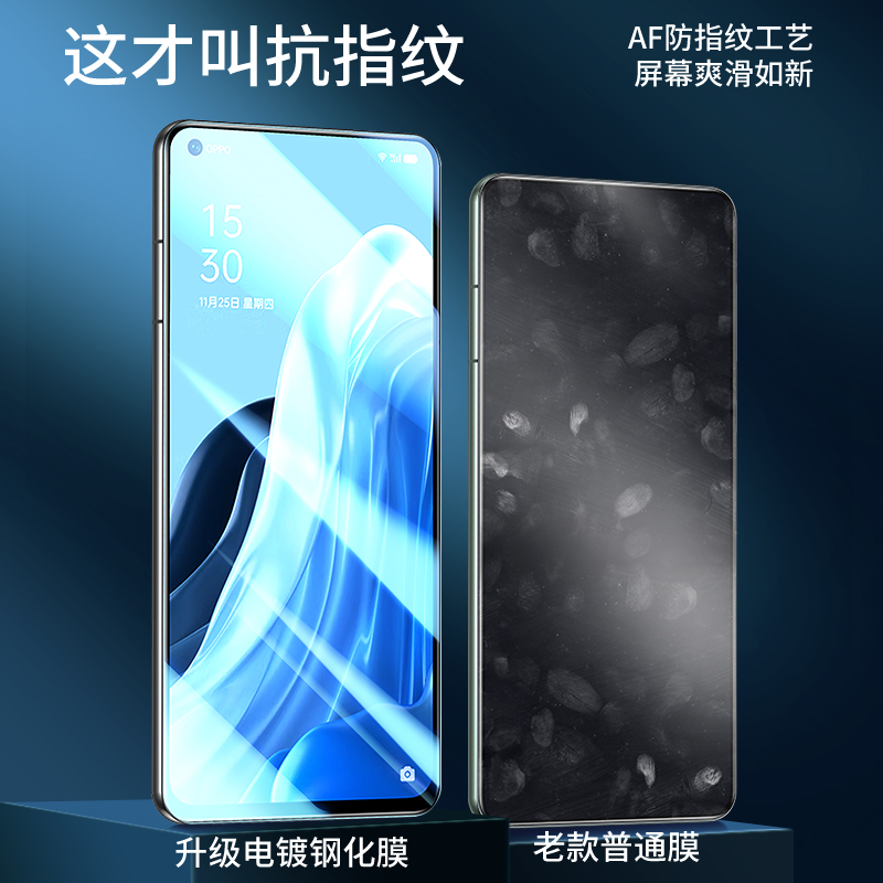 适用opporeno7手机钢化膜reno7oppo全屏opp0pp0ppo7se5g原机opopreno7pro新款ren07防摔reon7防蓝光0pporeno7