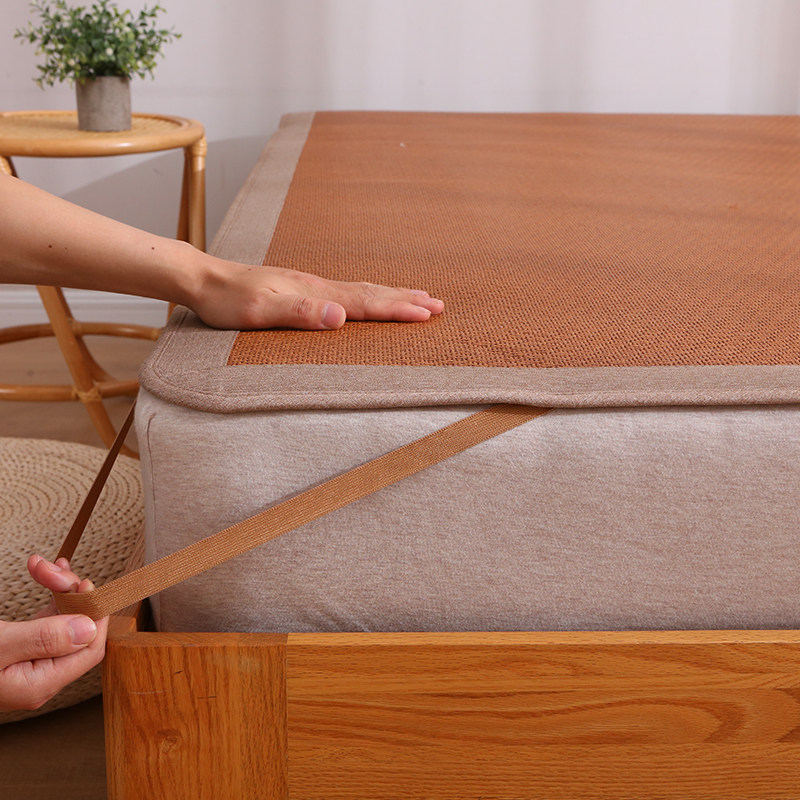 老席匠加厚凉席藤席子2025夏天新款婴儿可用定做制天然纯藤床笠款