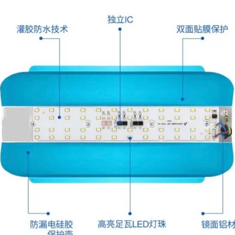 led碘钨灯灯工地用工地加班工作灯工地led用施工照明灯超亮探照灯 - 图2