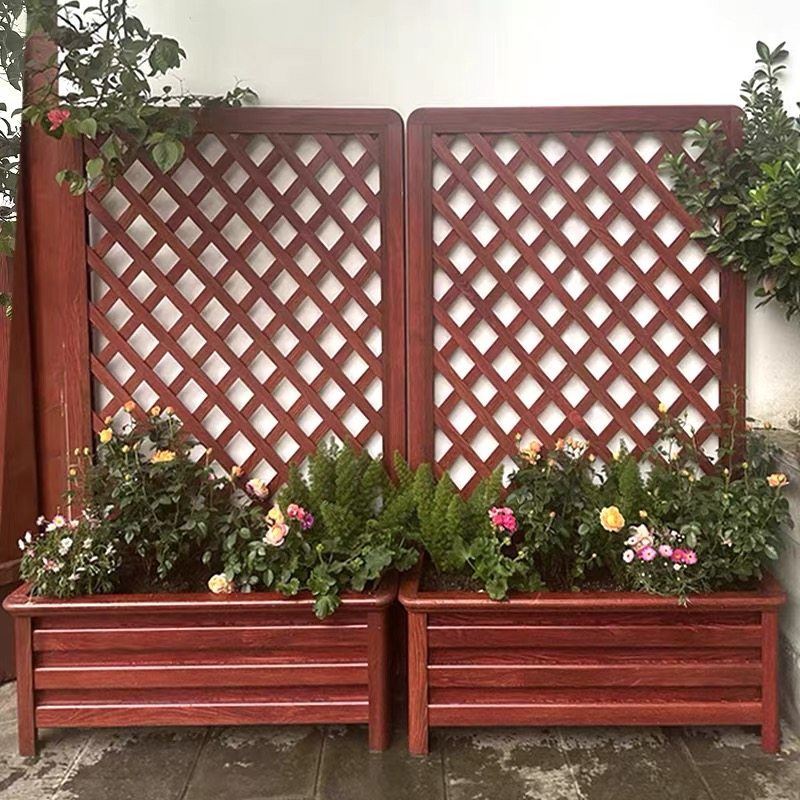 铝合金网格花箱露台花园庭院花盆花坛组合隔断护栏市政爬藤种植箱,淘宝优惠券,粉丝福利购,淘宝优惠卷