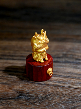 龙飞兔舞 工艺品 家居办公饰品 树脂摆件金色小祥瑞LTCP-087/3D