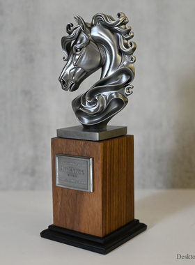 龙飞兔舞 全高190MM 家居桌面摆件 艺术马胸像摆件 LTCP-472/