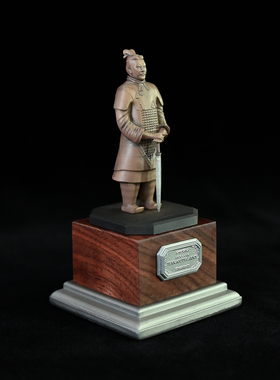 龙飞兔舞115MM家居装饰品 办公桌树脂摆件 秦王兵马俑LTCP-243/3D