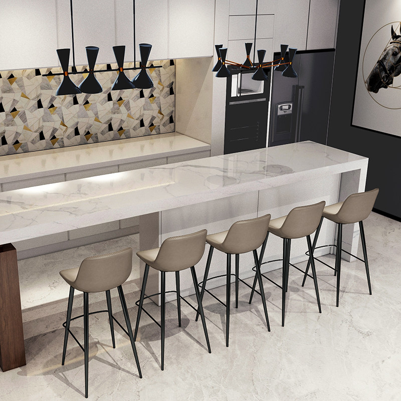 吧台椅现代简约北欧轻奢休闲高端网红靠背家用高脚吧凳酒吧椅710,淘宝优惠券,粉丝福利购,淘宝优惠卷