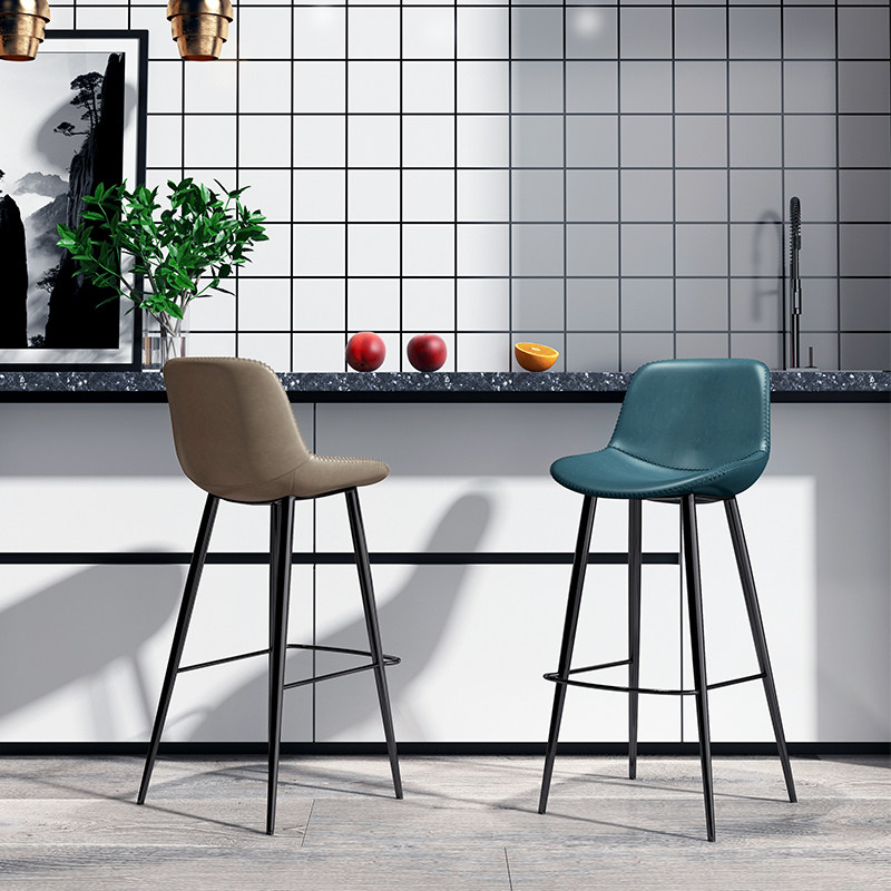 吧台椅现代简约北欧轻奢休闲高端网红靠背家用高脚吧凳酒吧椅710,淘宝优惠券,粉丝福利购,淘宝优惠卷