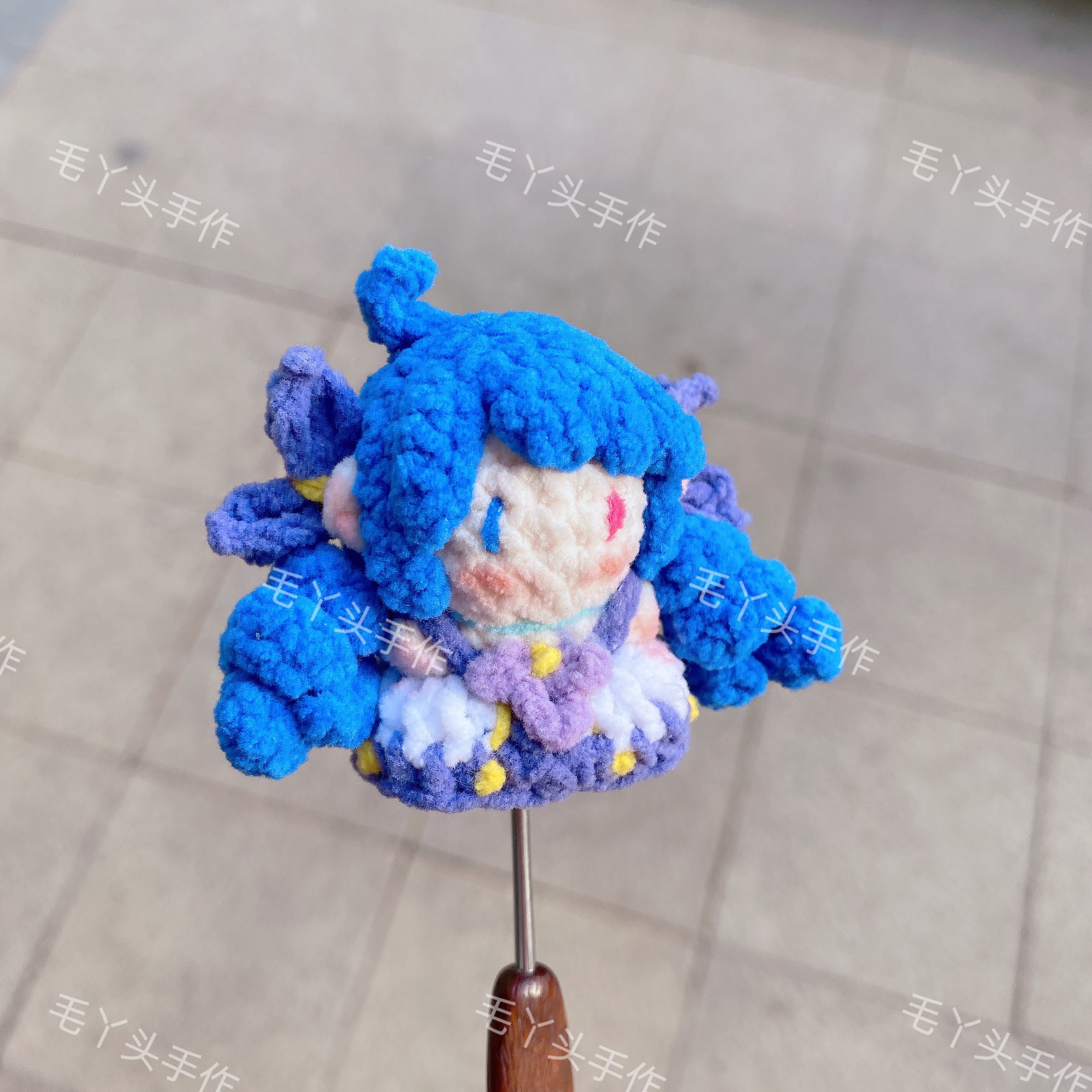 英雄联盟玩偶英雄联盟lol周边灵罗娃娃格温软糖毛线手工钩织玩偶手办钥匙扣