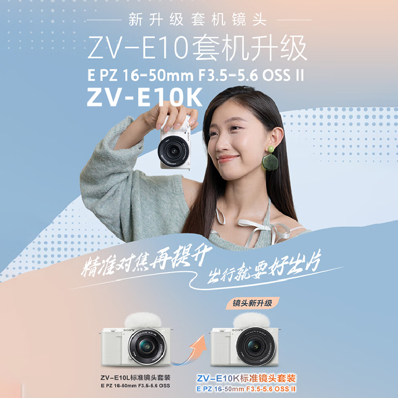 Sony zve series half-frame mirrorless camera