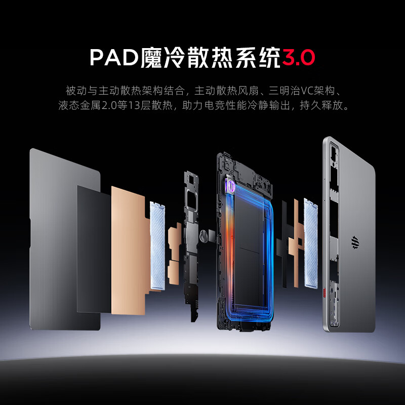 【官方自营 政府补贴15%】努比亚红魔电竞平板3Pro 9.06英寸OLED电竞屏 骁龙8至尊版 游戏平板电脑 156