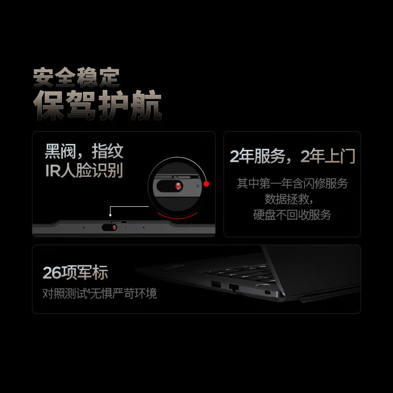 「国补20% +赠包鼠」ThinkPad T14p AI高性能笔记本14.5英寸Ultra9 185H 64G 2TB RTX4050独显3K-21KUA03ACD - 图2