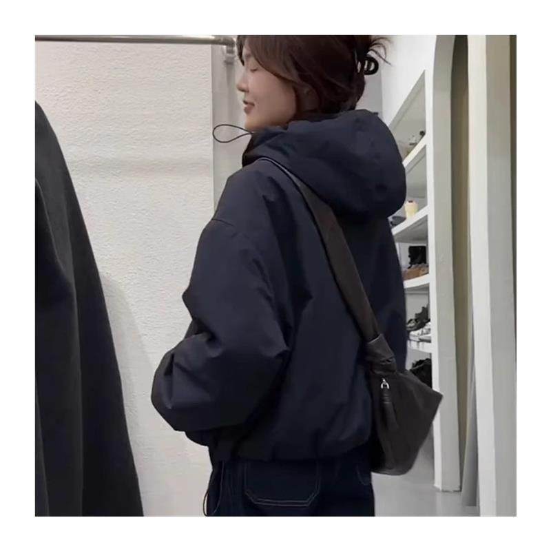 夹棉加厚连帽棉服女短款2025年新款百搭小个子爆款冲锋衣冬季外套,淘宝优惠券,粉丝福利购,淘宝优惠卷