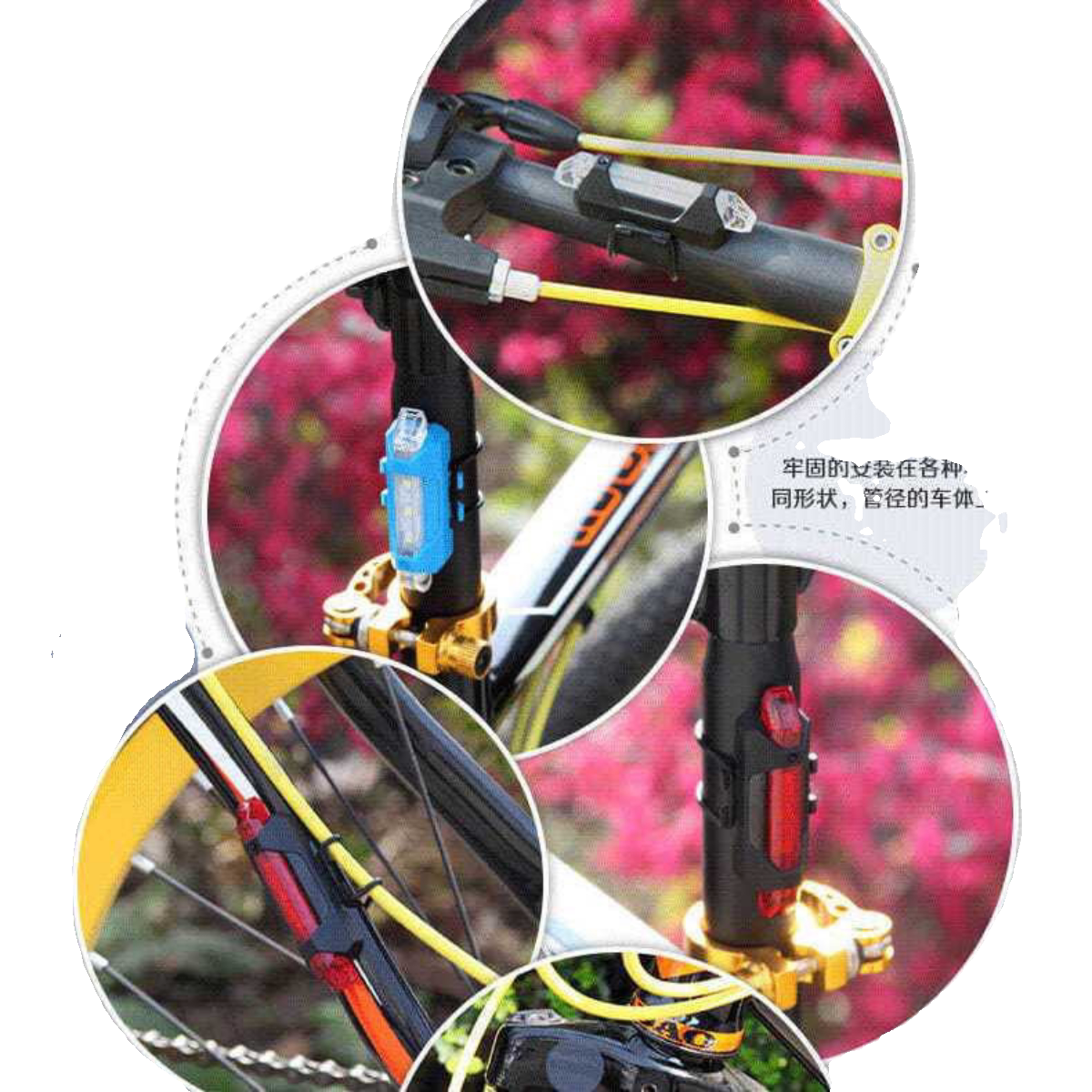 自行车创意尾灯公路山地车夜骑警示车灯夜间骑行后灯儿童装备配件