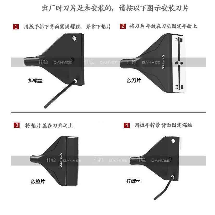 仟锐刮藻刀不伤鱼缸清理内壁清洁工具刷无死角清洗神器刮刀除藻 - 图1