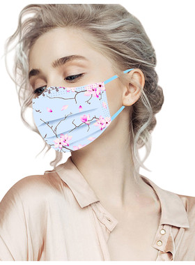 10-50pcs Mascarillas Disposable Mask Adult Cherry Blossoms P