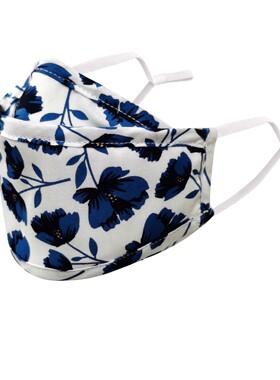 Christmas Unisex Cotton Facial Mask Floral Reusable Face War