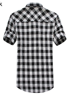 Men's Shirts Short Sleeve Plaid Button-Down Summer Casual To