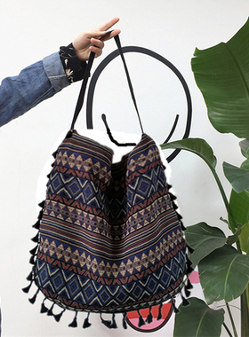 New Vintage Bohemian Fringe Shoulder Bag Women Tassel Boho H