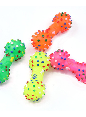 1pc Pet Chewing Toy for Dog Puppy Sound Polka Dot Squeaky To