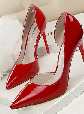 Shoes Patent Leather Heels 2022 Fashion Woman Pumps Stiletto
