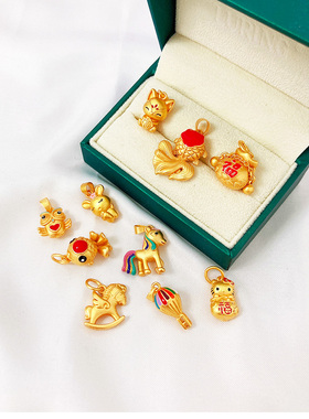 情侣合金/镀银/镀金项坠/吊坠