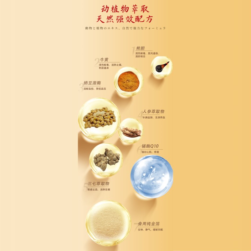 日本进口MUDI救心丹100粒心悸气喘胸闷心慌速效救心丸心保心丹