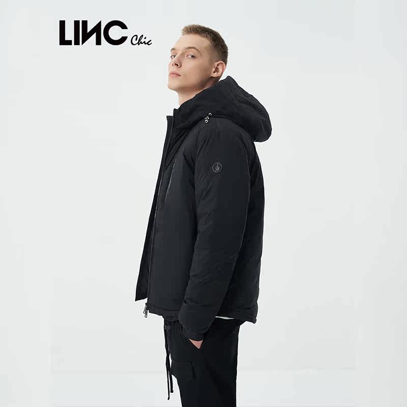 LINC金羽杰新款便携机能短款男士羽绒服N22301018