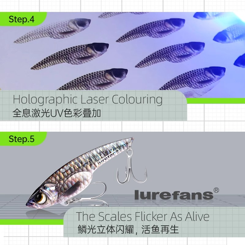 大河奔流小蛇活鱼涂装实战装X系列远投路亚饵3D打印仿生金属VIB - 图2