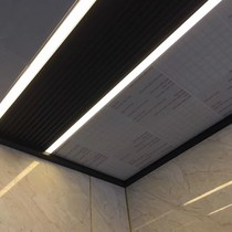 Integrated Ceiling Accessories Complete main keel Triangle x Deputy keel large pendant black closed edge wire Silk Rod White