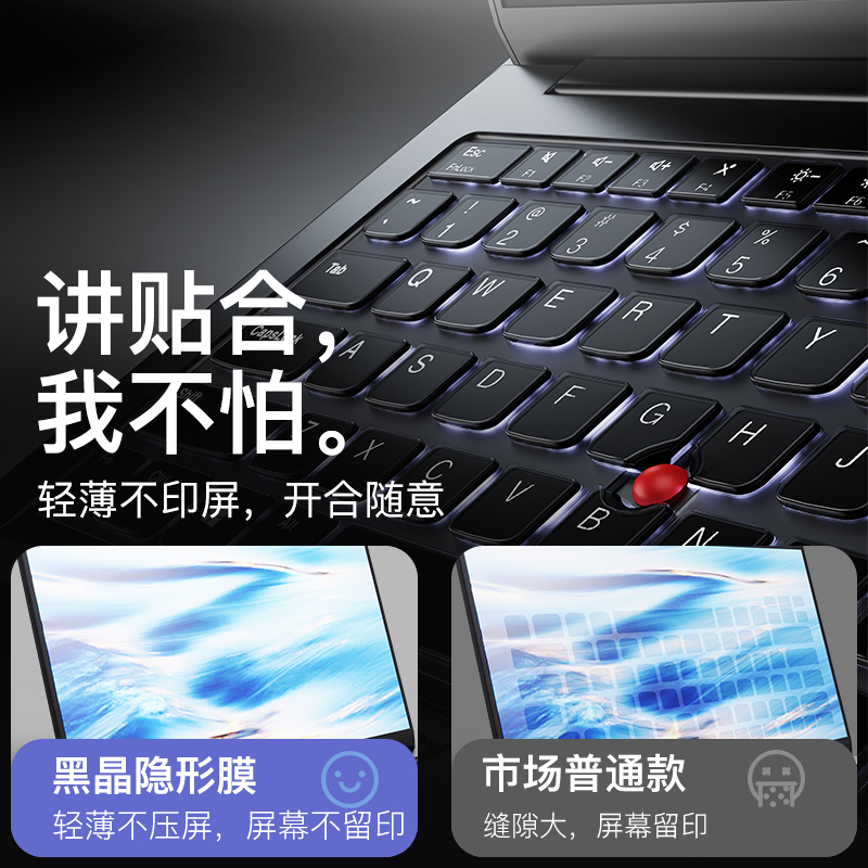适用2025款联想ThinkPadE14键盘膜16英寸电脑x1carbon笔记本防尘保护膜23系列t14套Nano贴E480 E490全P14覆盖 - 图1