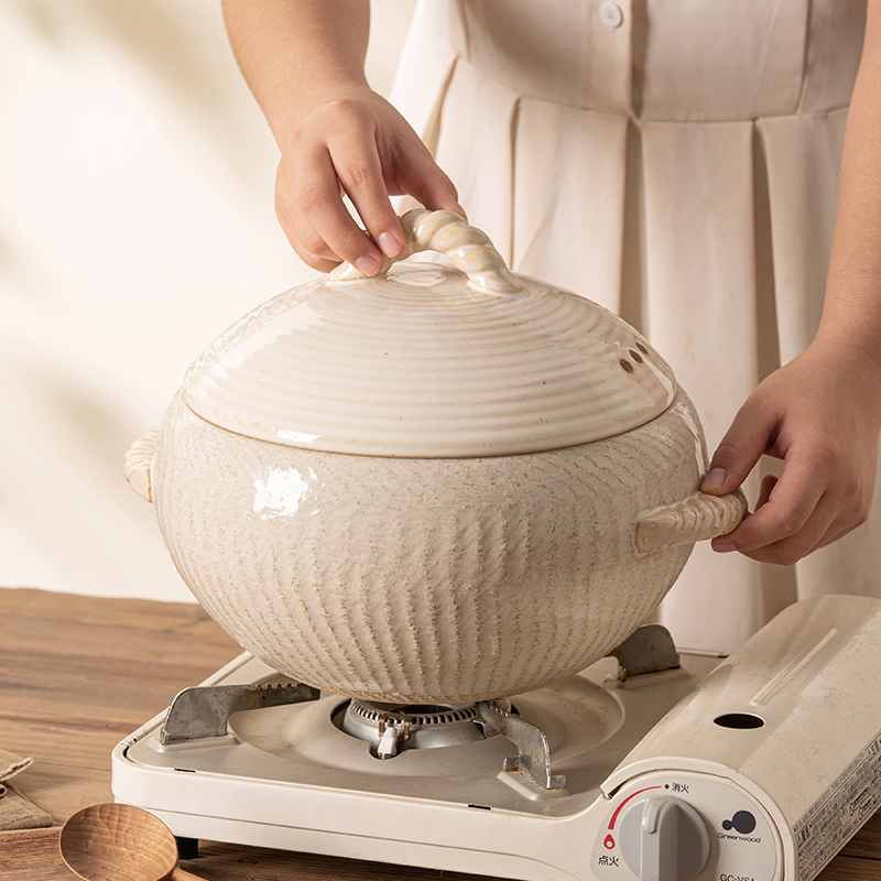 唯都日式耐高温土锅万古家用干烧不裂炖煲汤陶瓷锅燃气灶专用砂锅 - 图2